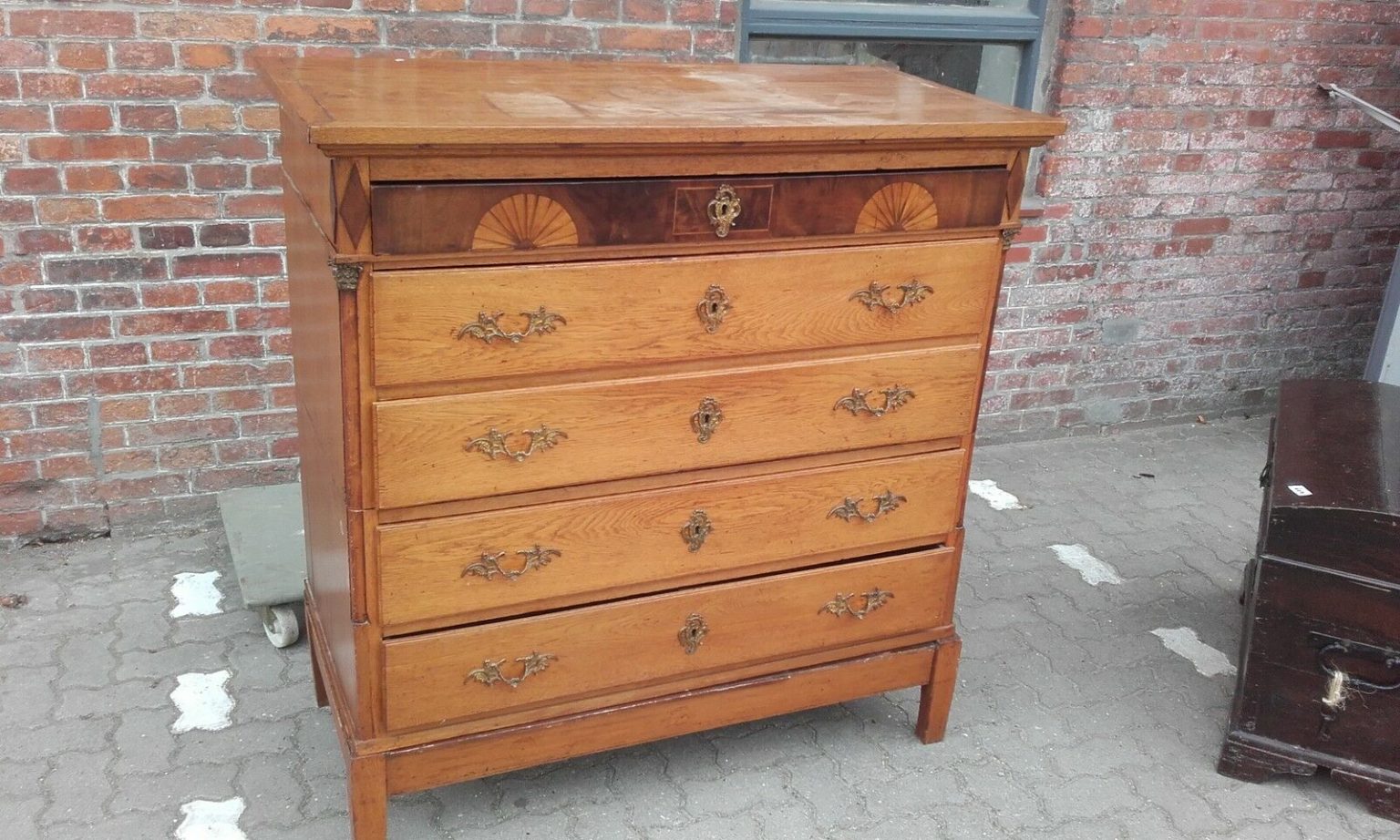 Empire Kommode Aussteuerkommode Biedermeier Eiche